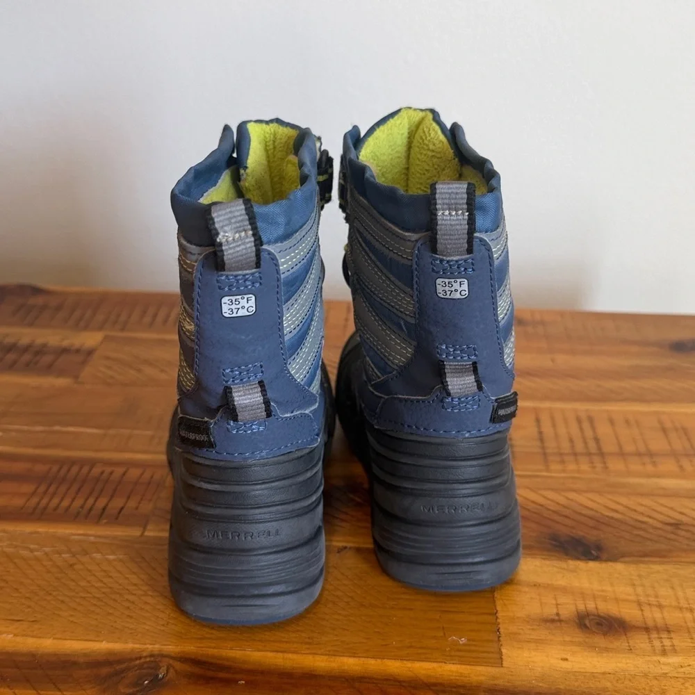 Merrell Navy and Gray Winter Boots